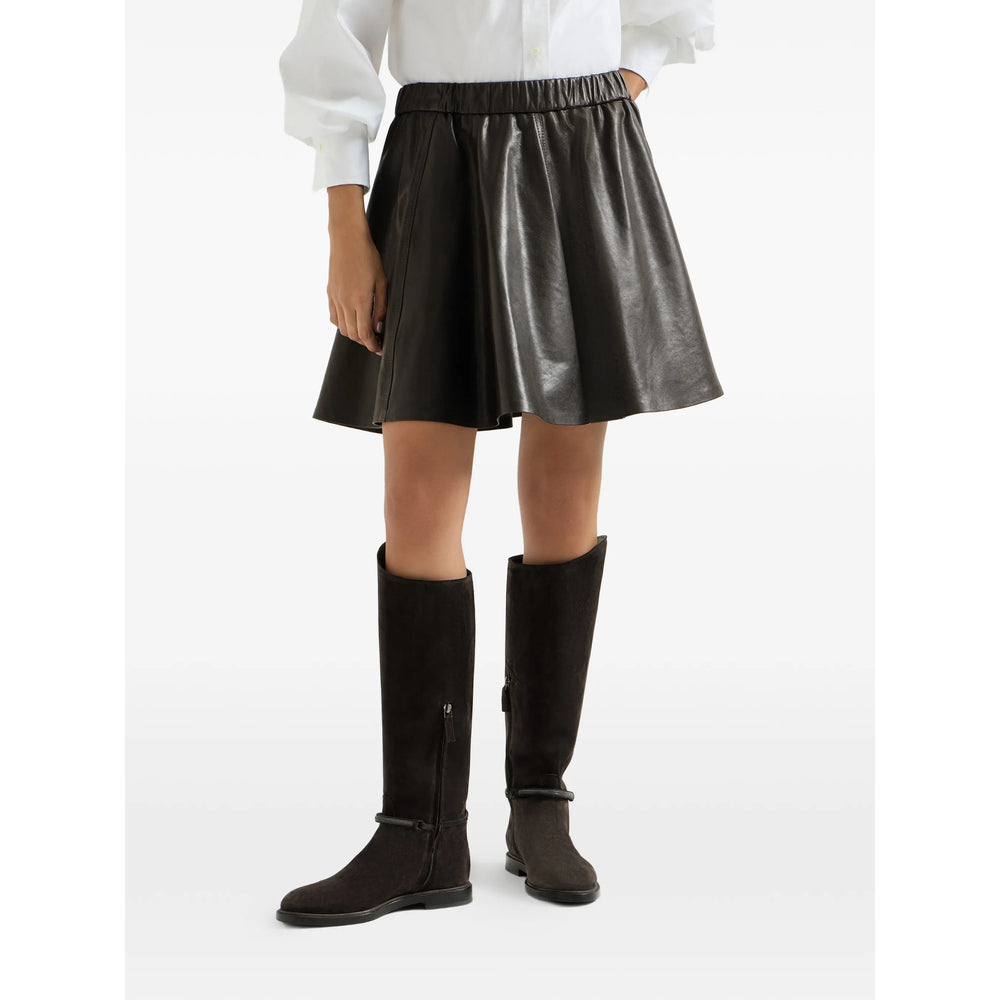 Brunello Cucinelli Brown Skirts - A-Line Skirts Women BRUNELLO CUCINELLI