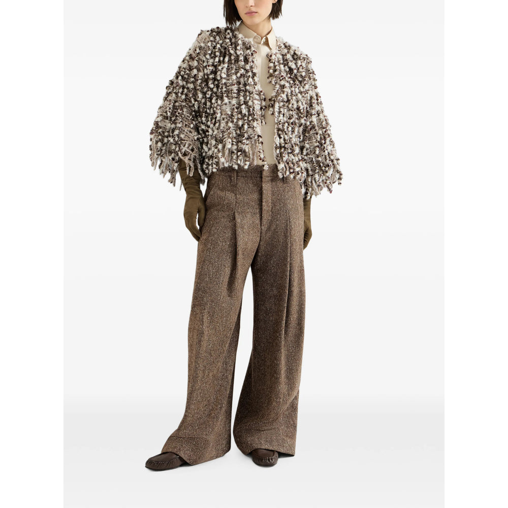 Brunello Cucinelli Brown Trousers - Palazzo Pants Women BRUNELLO CUCINELLI