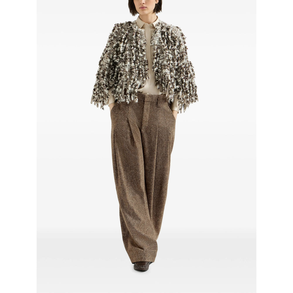 Brunello Cucinelli Brown Trousers - Palazzo Pants Women BRUNELLO CUCINELLI