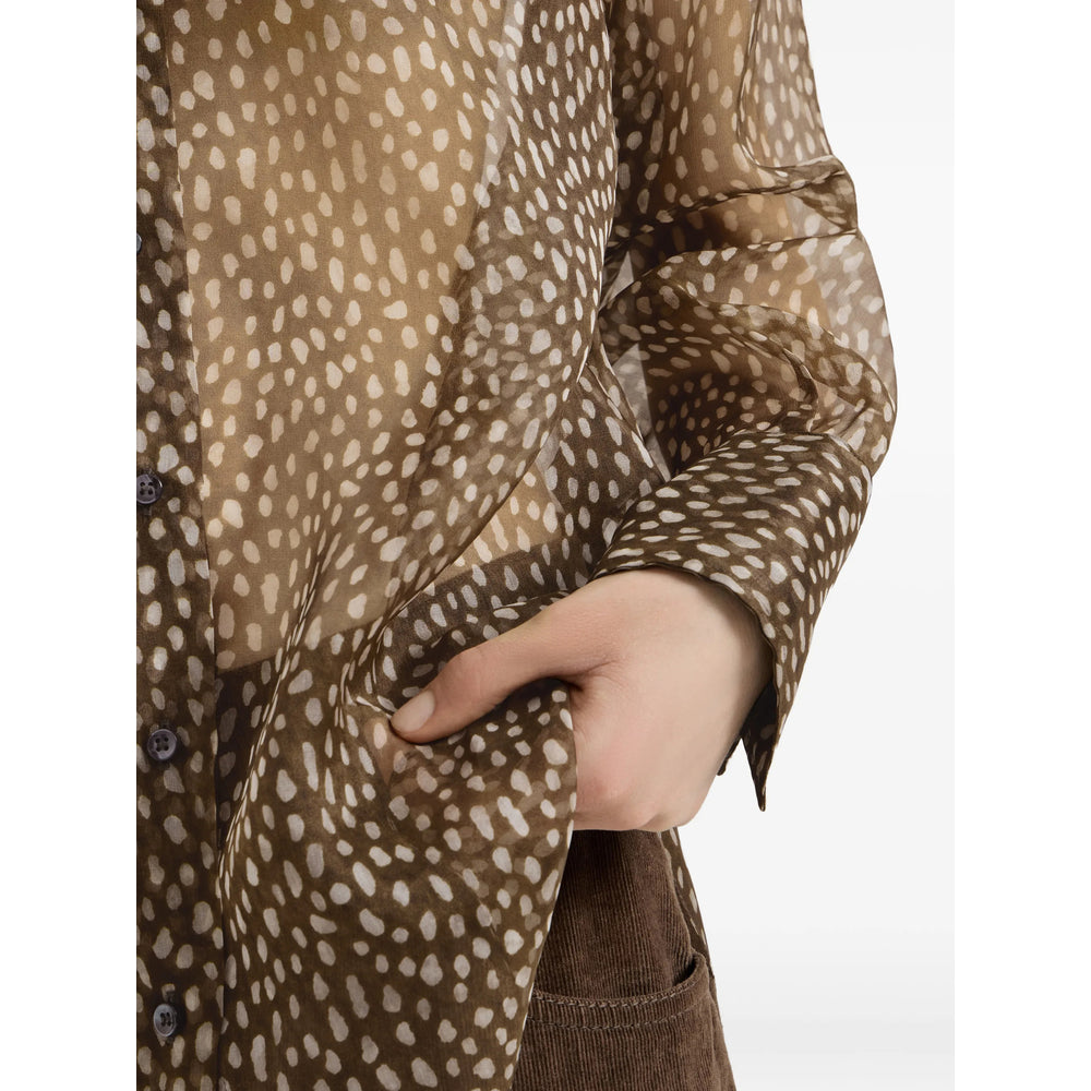 Brunello Cucinelli Brown Tops - Shirts Women BRUNELLO CUCINELLI