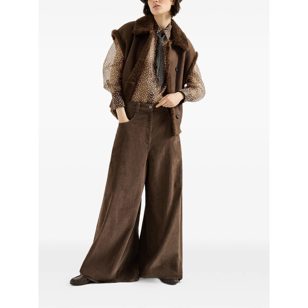 Brunello Cucinelli Brown Tops - Shirts Women BRUNELLO CUCINELLI