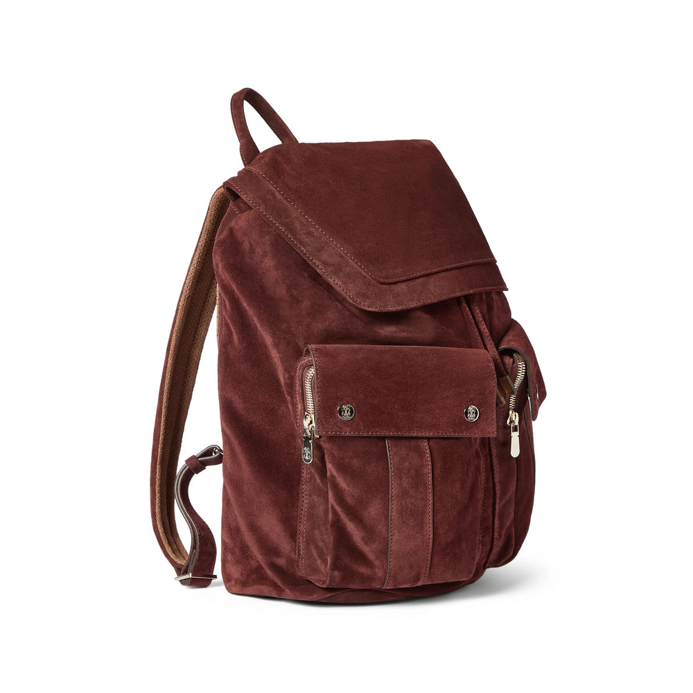 Brunello Cucinelli Brown Backpacks Men BRUNELLO CUCINELLI