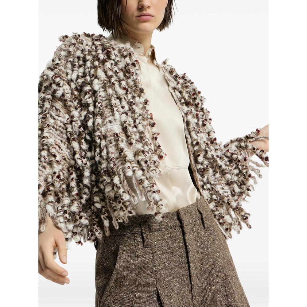 Brunello Cucinelli Neutrals Knitwear - Cardigans Women BRUNELLO CUCINELLI