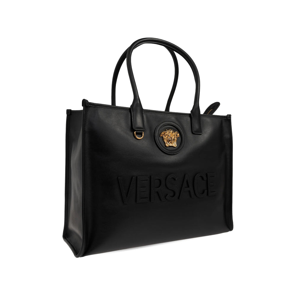 Versace Black Tote Bags Women VERSACE