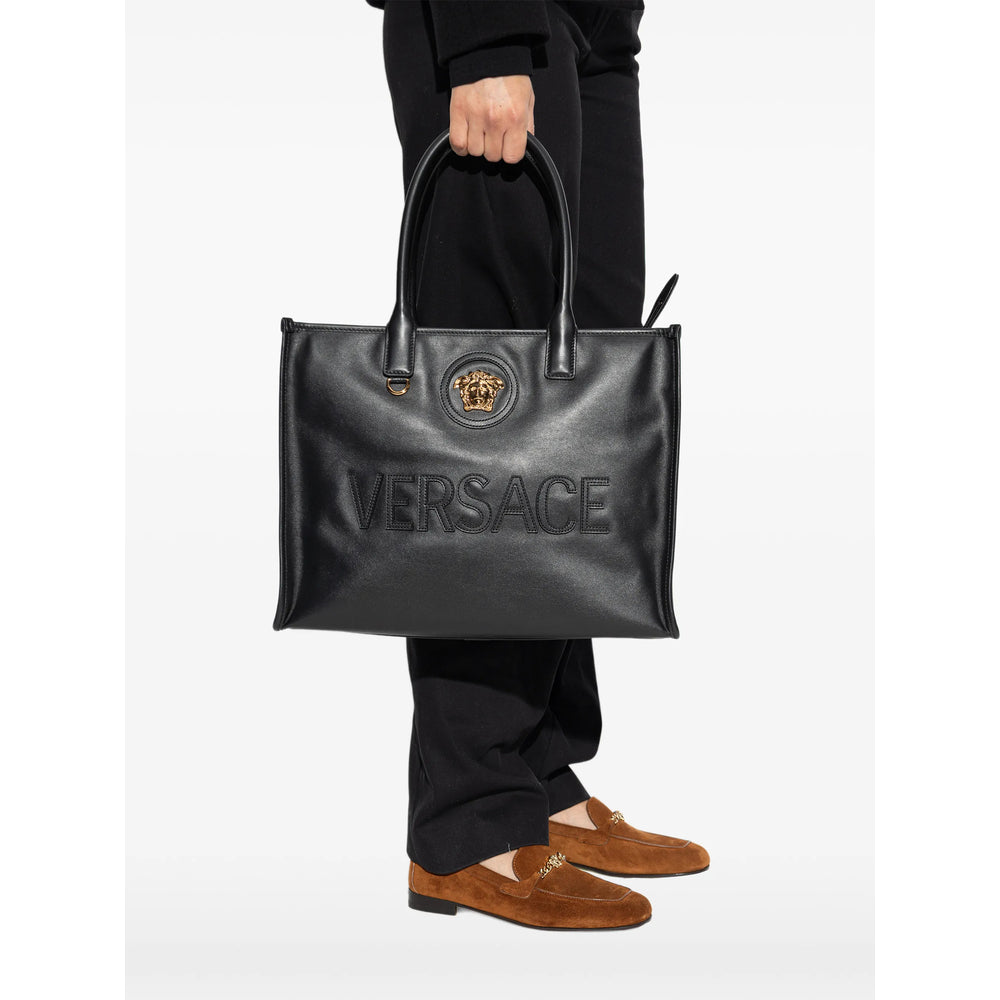 Versace Black Tote Bags Women VERSACE