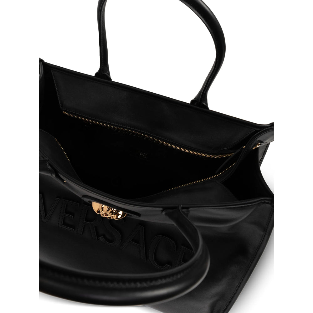 Versace Black Tote Bags Women VERSACE