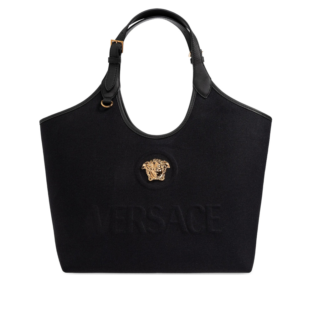Versace Black Tote Bags Women VERSACE