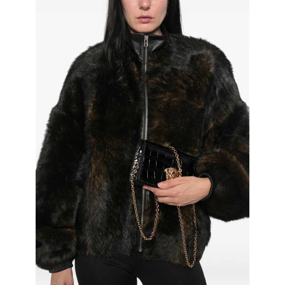 Versace Black Shoulder Bags Women VERSACE