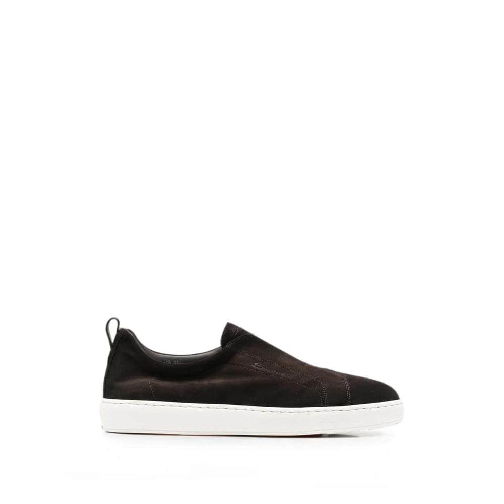 Santoni Brown Trainers - Slip-Ons Men SANTONI