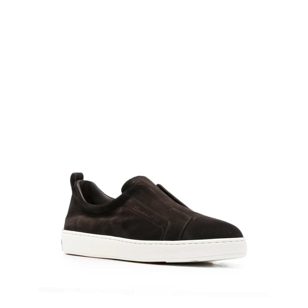 Santoni Brown Trainers - Slip-Ons Men SANTONI