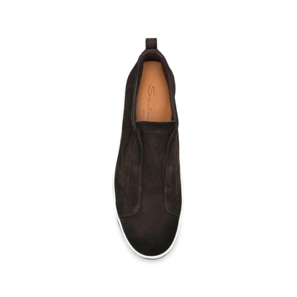 Santoni Brown Trainers - Slip-Ons Men SANTONI