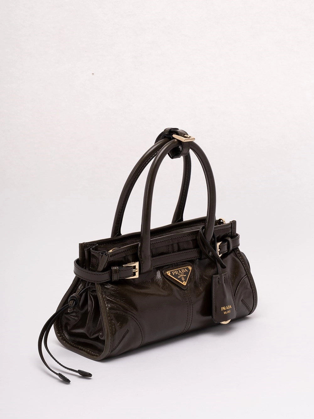 Prada Women Prada Bonnie Mini Leather Bag PRADA