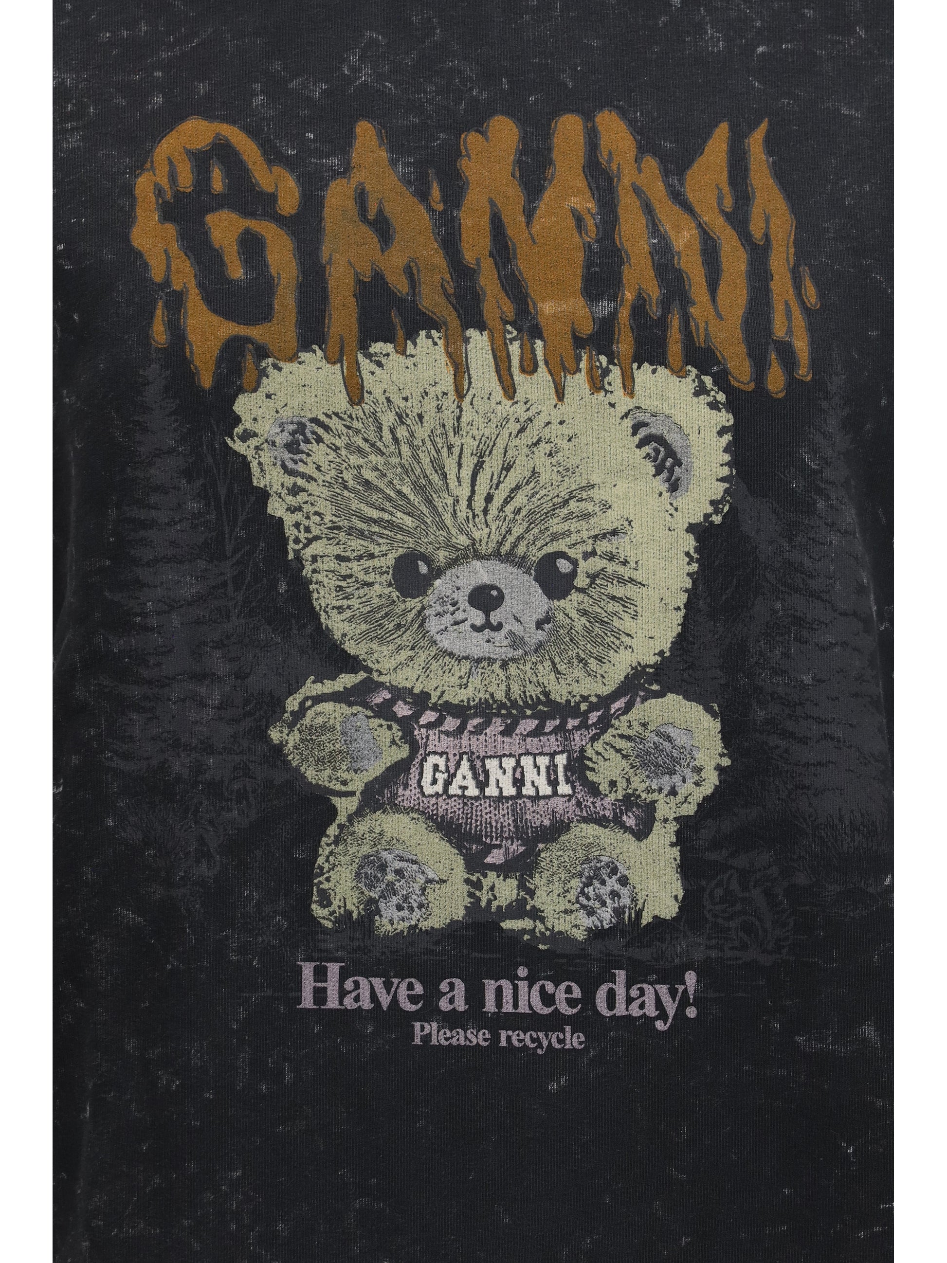 Ganni Women Isoli Forest Teddy Sweatshirt GANNI