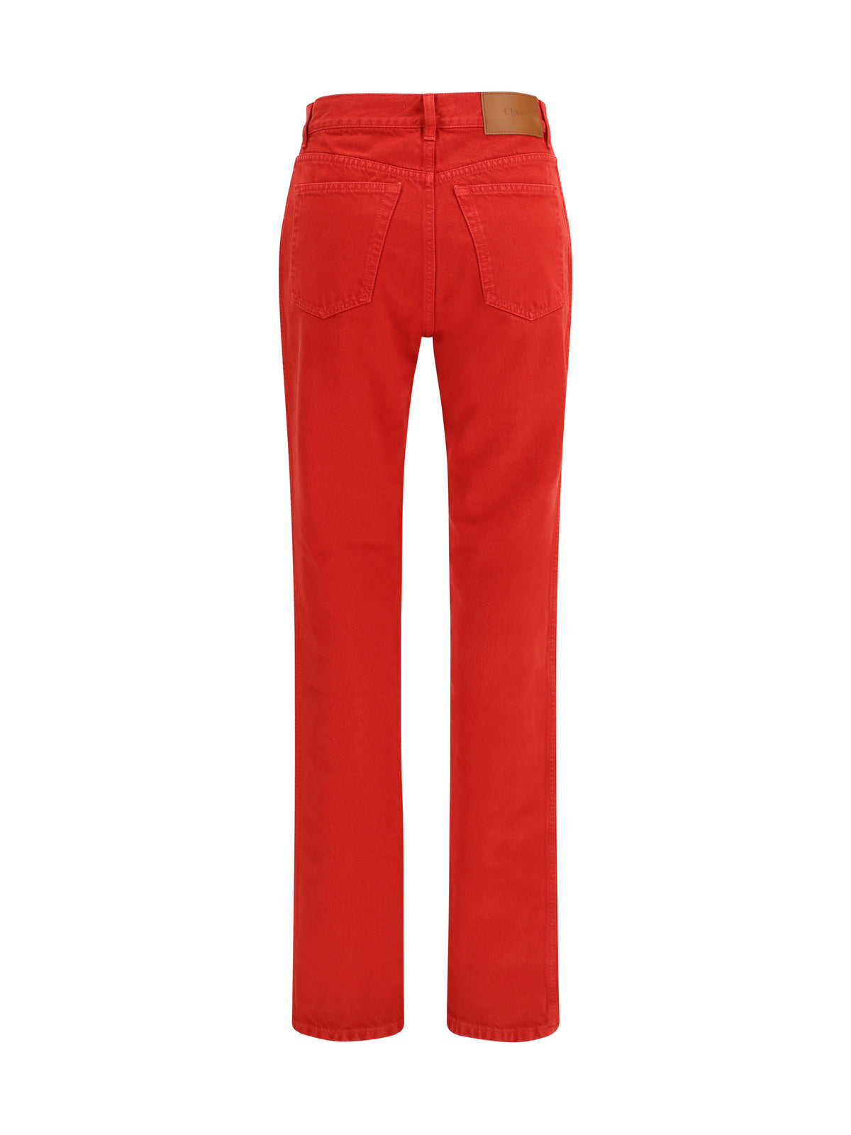 Chloé Women Cotton Denim Pants CHLOE