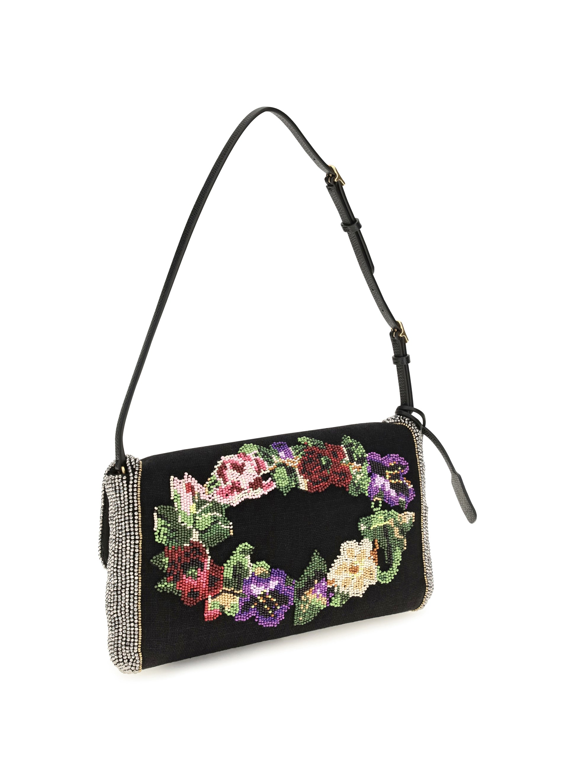 Valentino Garavani Women Small Embroidered Devain Shoulder Bag VALENTINO GARAVANI