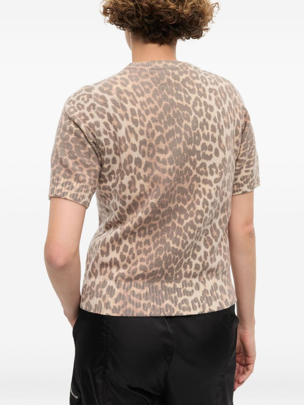 Ganni Women Leopard Print T-Shirt GANNI