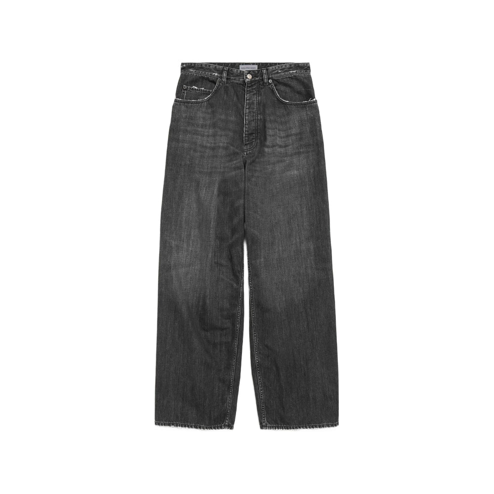 Balenciaga Grey Denim - Wide-Leg Jeans Men BALENCIAGA