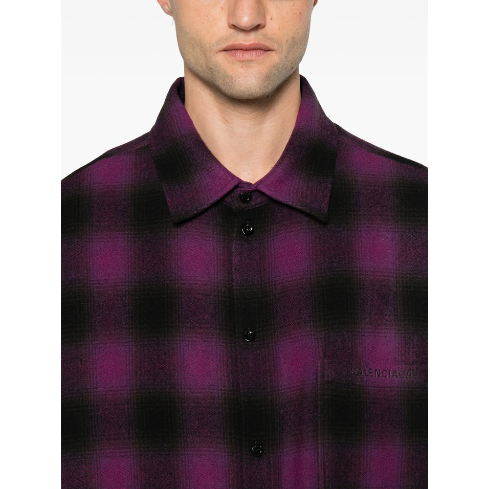 Balenciaga Purple Shirts Men BALENCIAGA