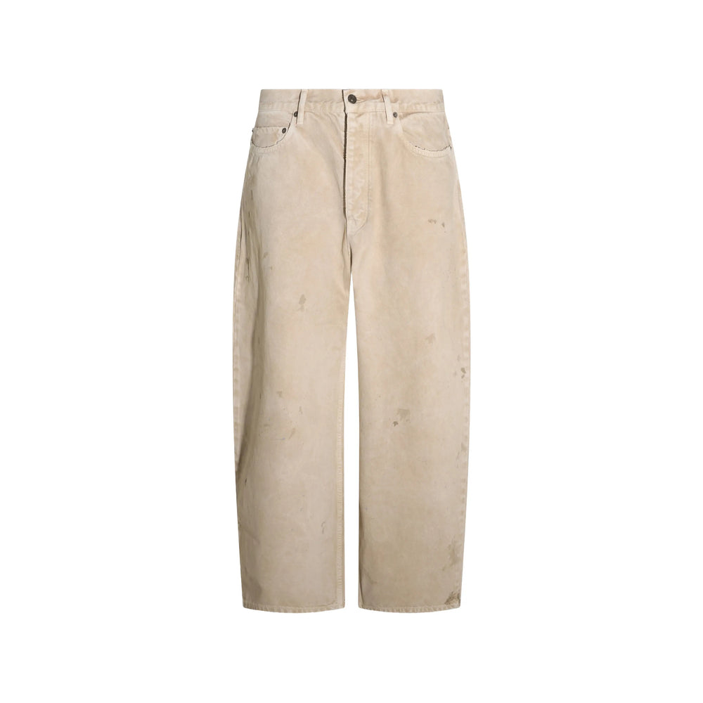 Balenciaga Neutrals Denim - Wide-Leg Jeans Men BALENCIAGA