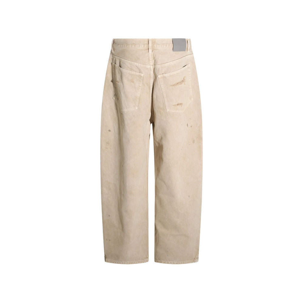 Balenciaga Neutrals Denim - Wide-Leg Jeans Men BALENCIAGA
