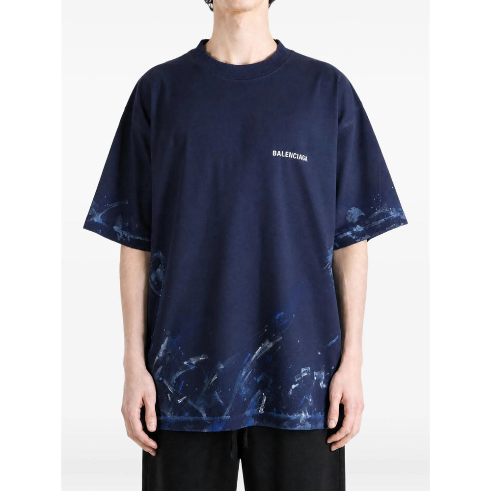 Balenciaga Blue T-Shirts & Vests - T-Shirts Men BALENCIAGA