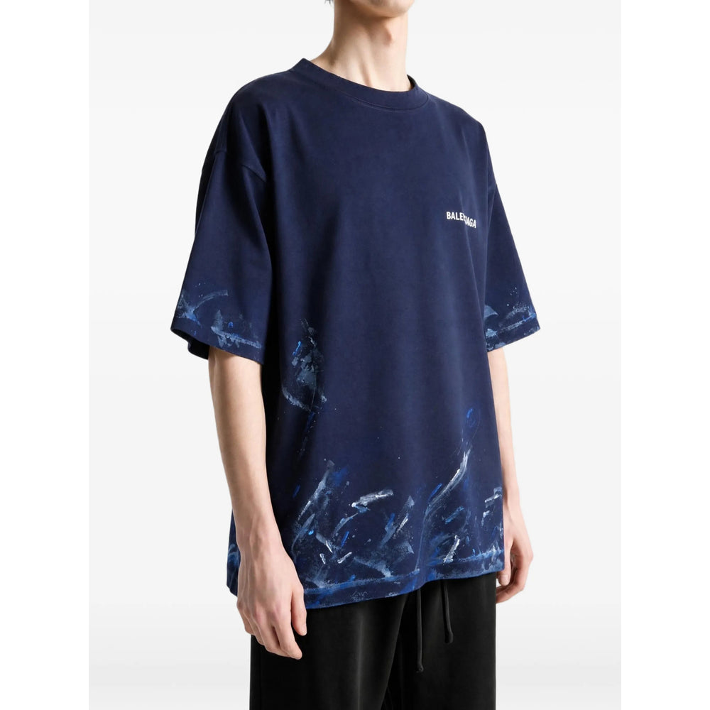 Balenciaga Blue T-Shirts & Vests - T-Shirts Men BALENCIAGA