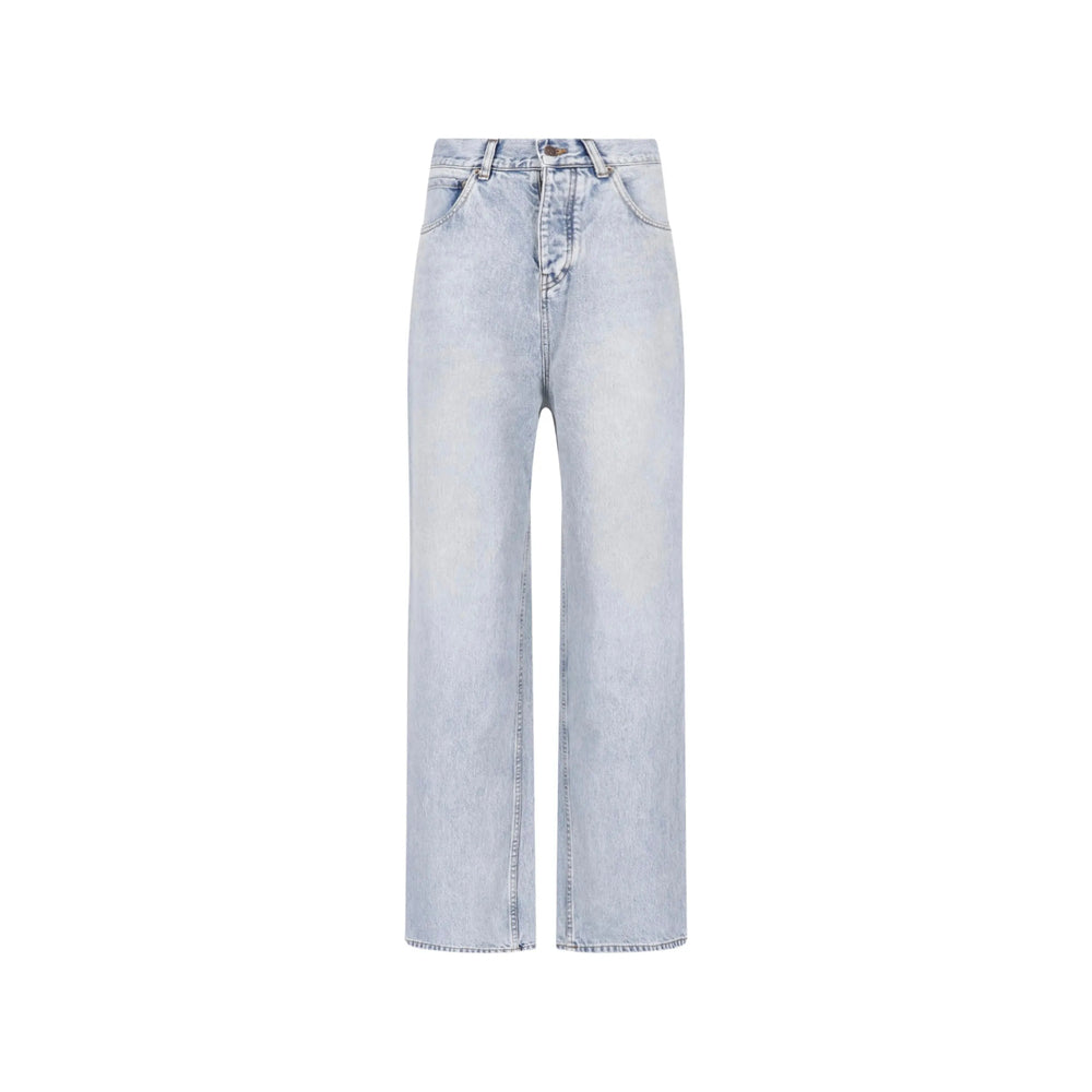Balenciaga Blue Denim - Wide-Leg Jeans Women BALENCIAGA