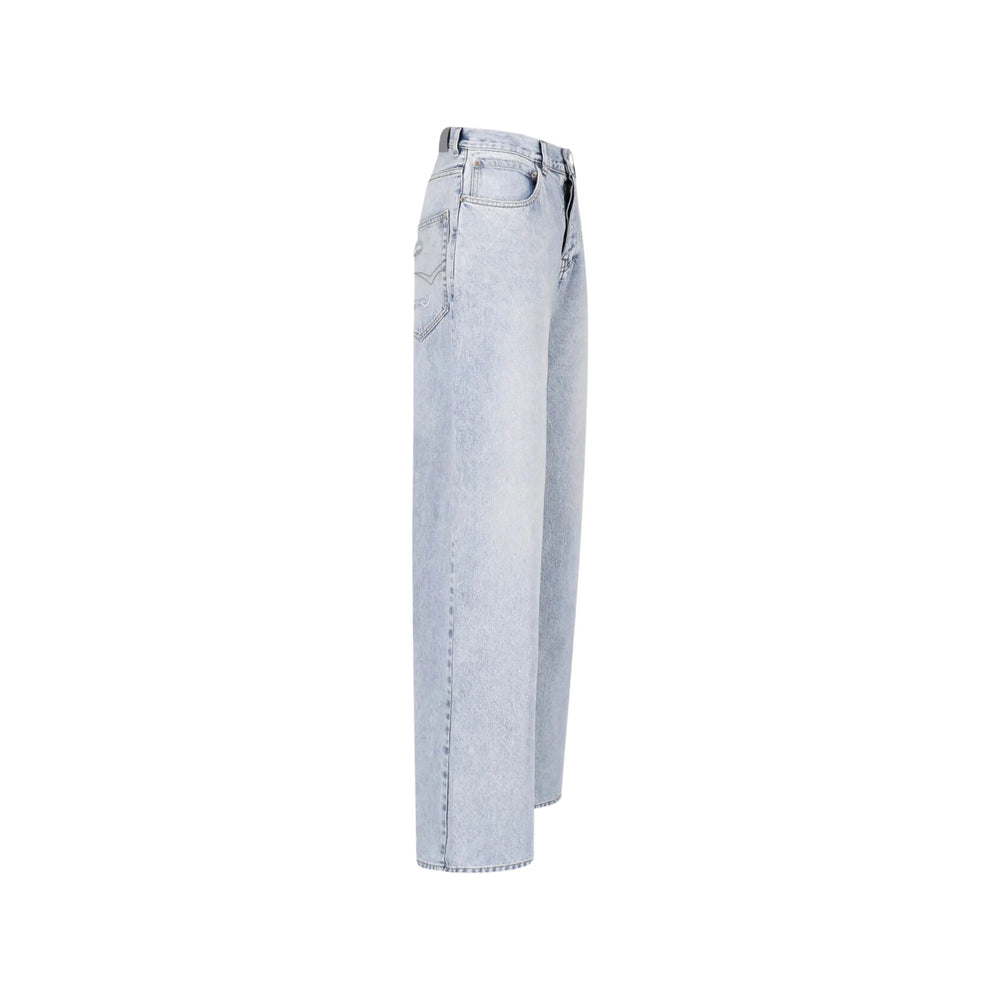 Balenciaga Blue Denim - Wide-Leg Jeans Women BALENCIAGA