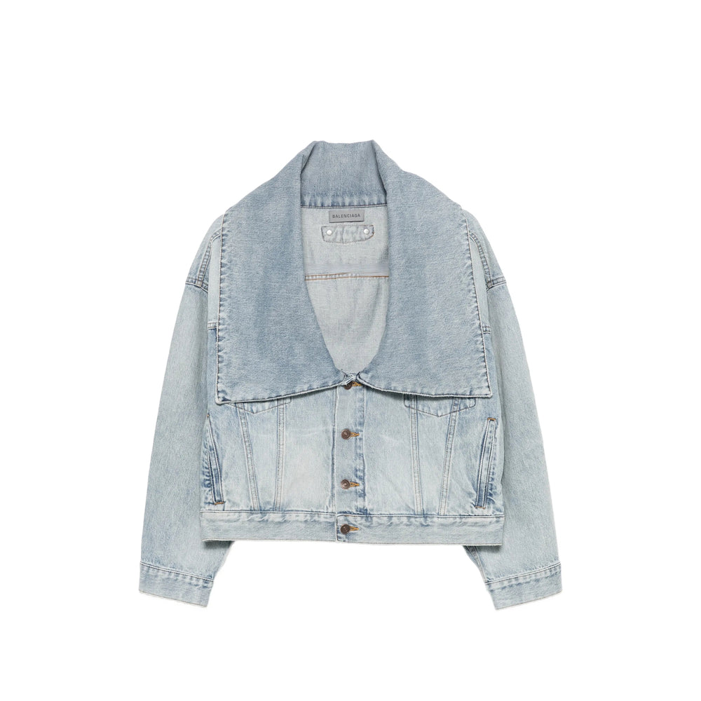 Balenciaga Blue Jackets - Denim Jackets Women BALENCIAGA
