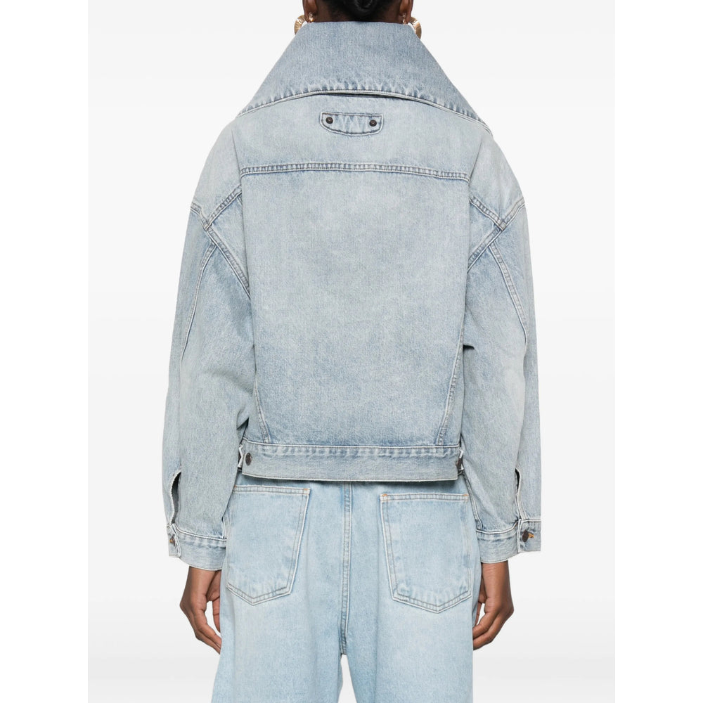 Balenciaga Blue Jackets - Denim Jackets Women BALENCIAGA