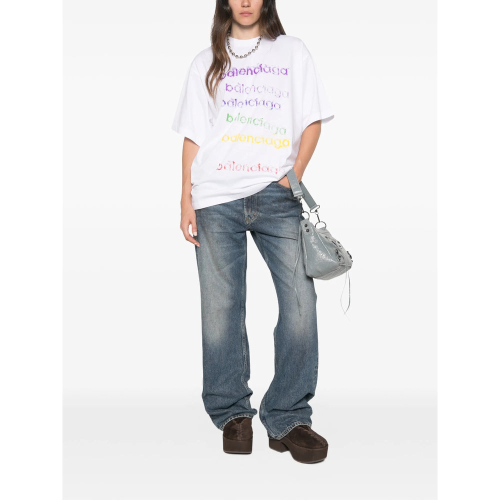 Balenciaga White Tops - T-Shirts & Jerseys Women BALENCIAGA