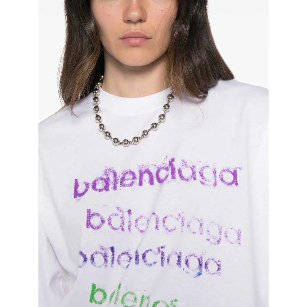 Balenciaga White Tops - T-Shirts & Jerseys Women BALENCIAGA