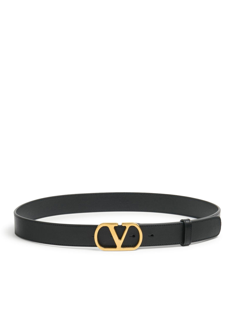 Valentino Garavani Women 30 Mm Vlogo Signature Calfskin Belt VALENTINO GARAVANI