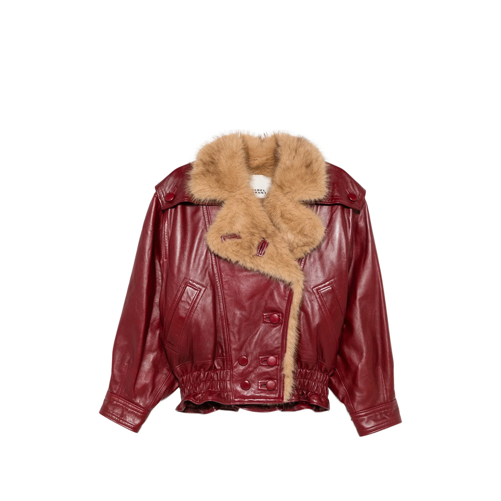 Isabel Marant Red Jackets - Leather Jackets Women ISABEL MARANT