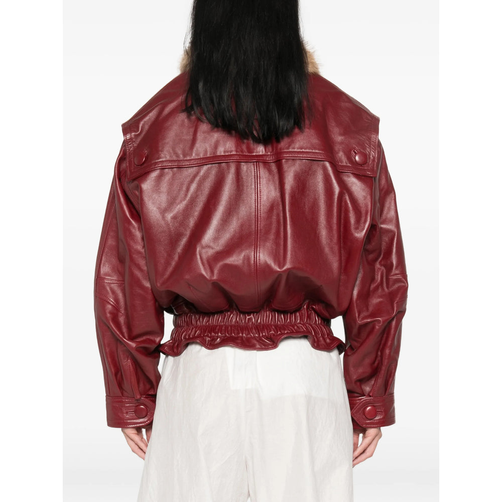 Isabel Marant Red Jackets - Leather Jackets Women ISABEL MARANT