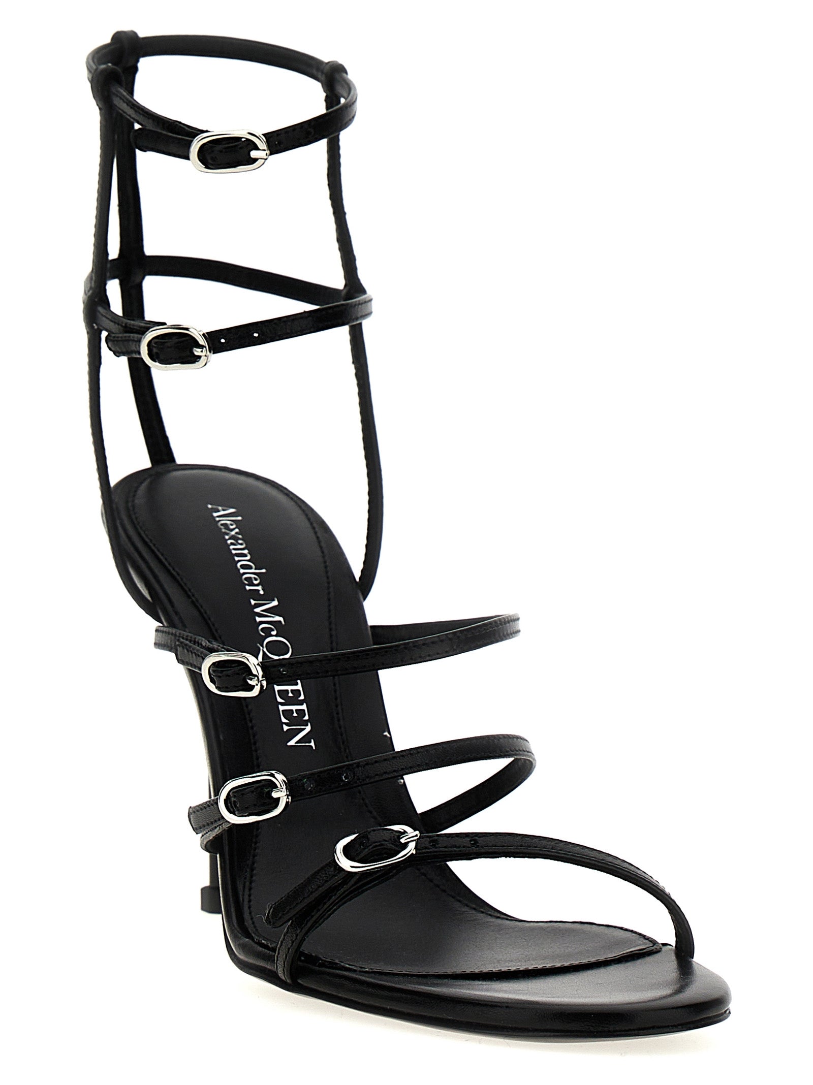 Mcqueen Women Strap Leather Sandals ALEXANDER MCQUEEN