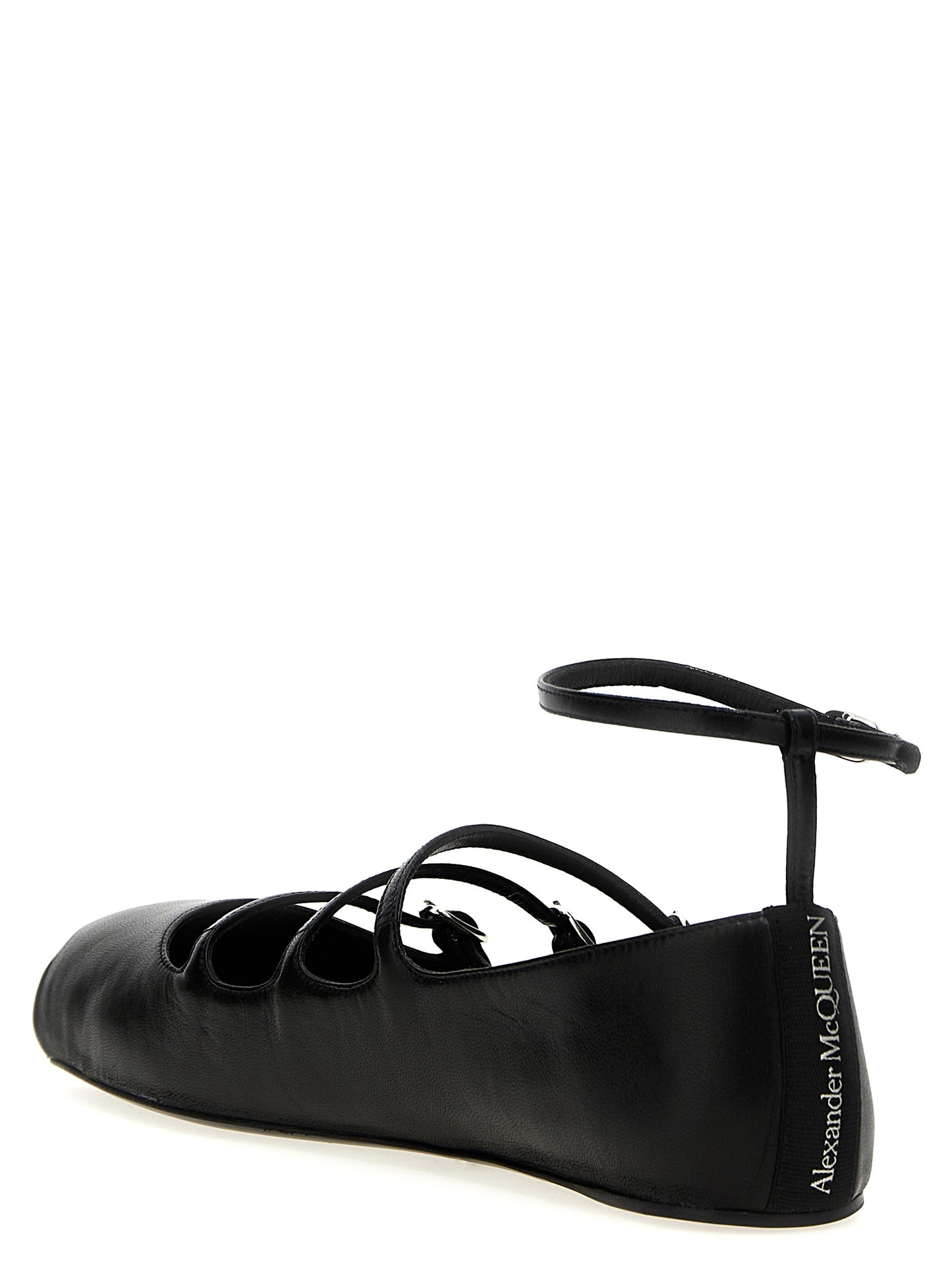Mcqueen Women Leather Strap Ballet Flats ALEXANDER MCQUEEN