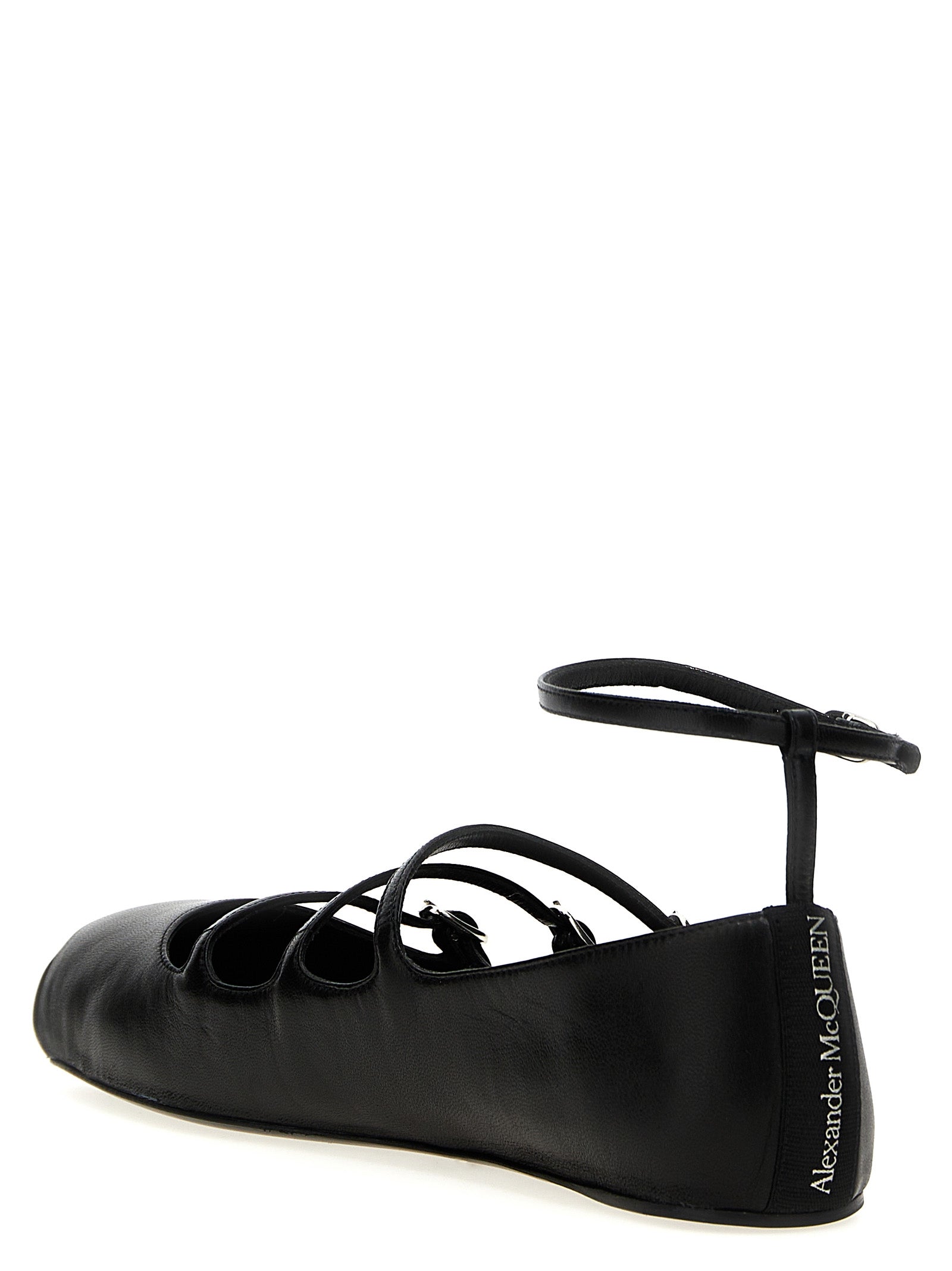 Mcqueen Women Leather Strap Ballet Flats ALEXANDER MCQUEEN