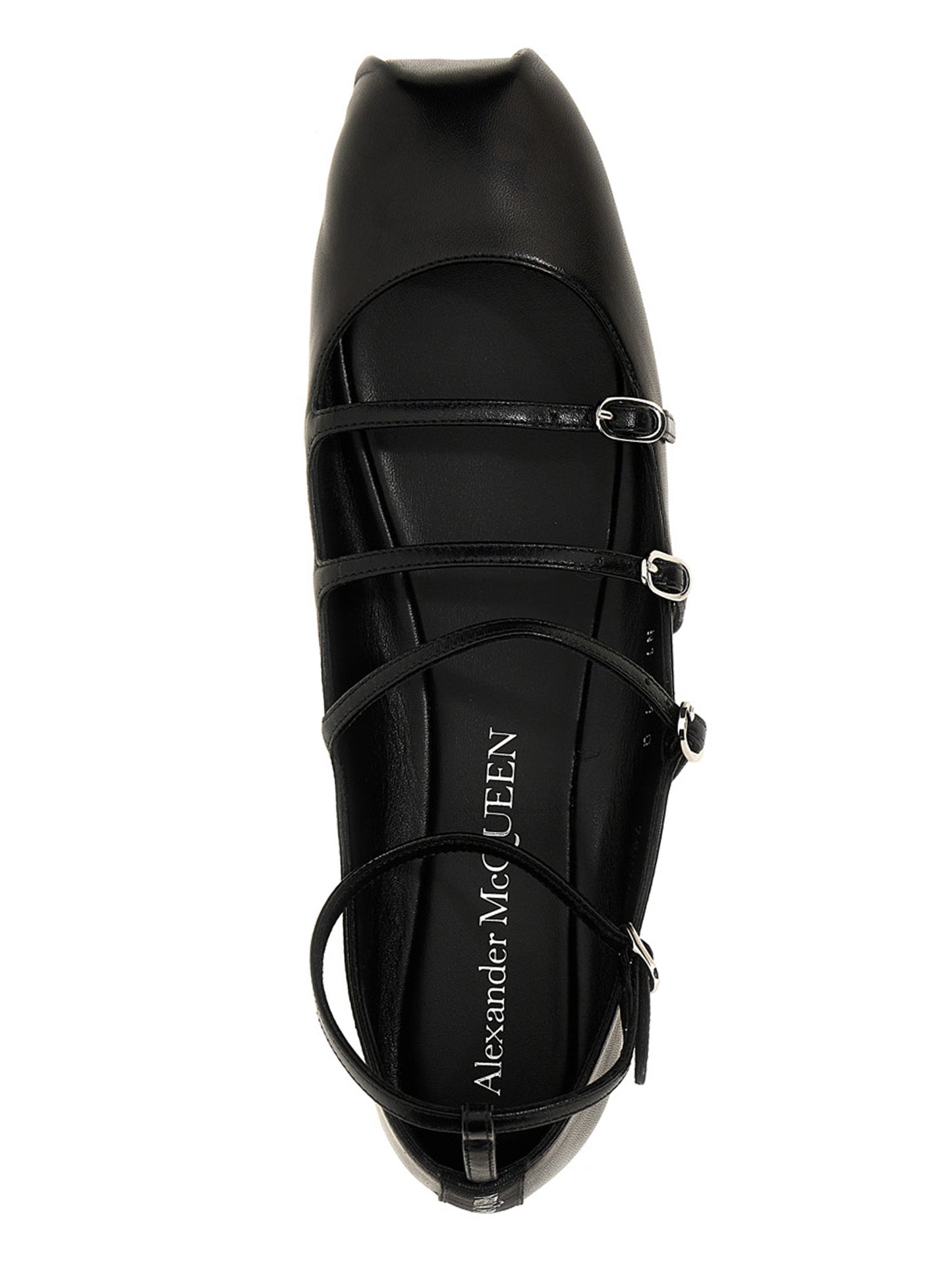 Mcqueen Women Leather Strap Ballet Flats ALEXANDER MCQUEEN