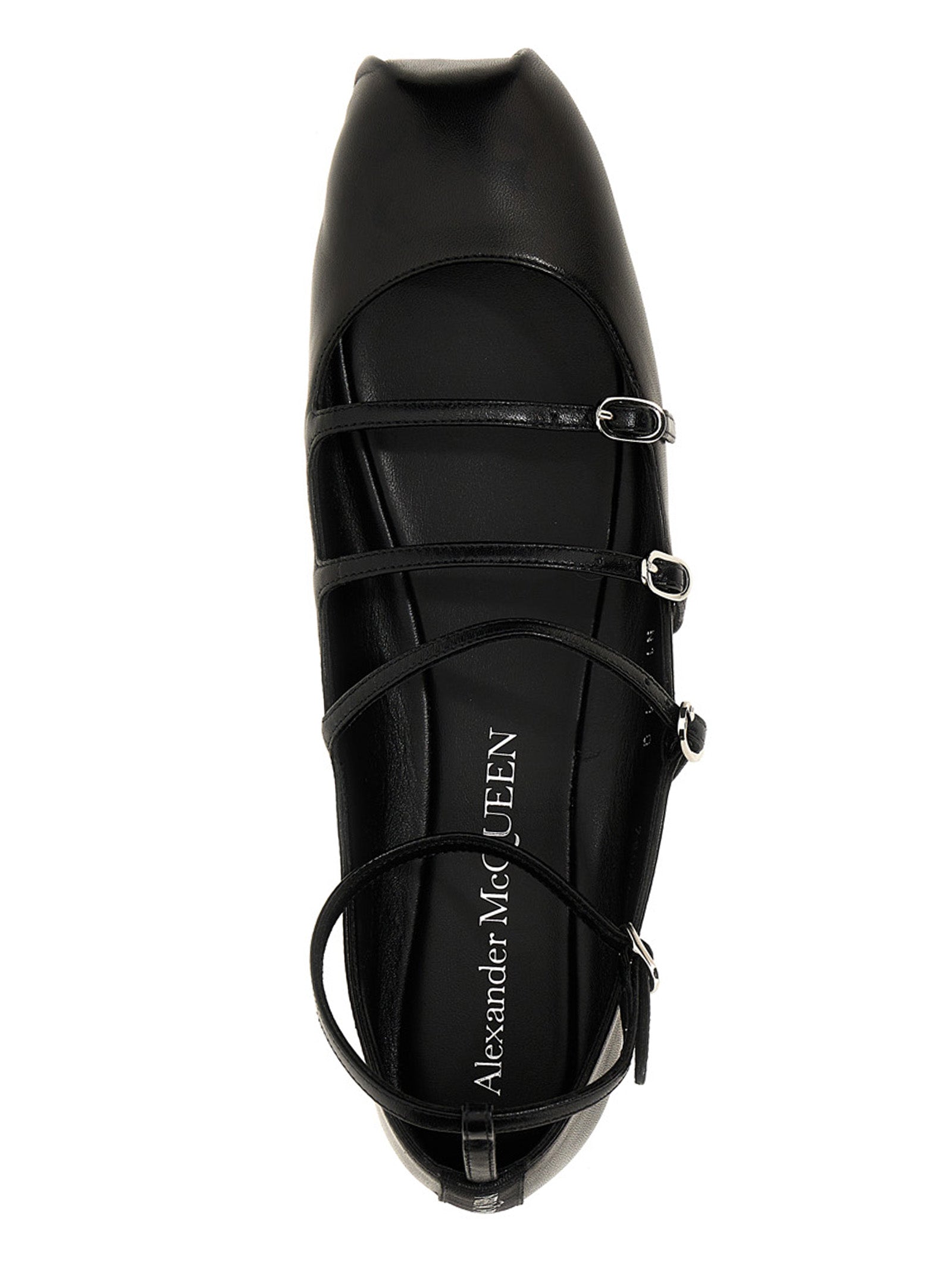 Mcqueen Women Leather Strap Ballet Flats ALEXANDER MCQUEEN