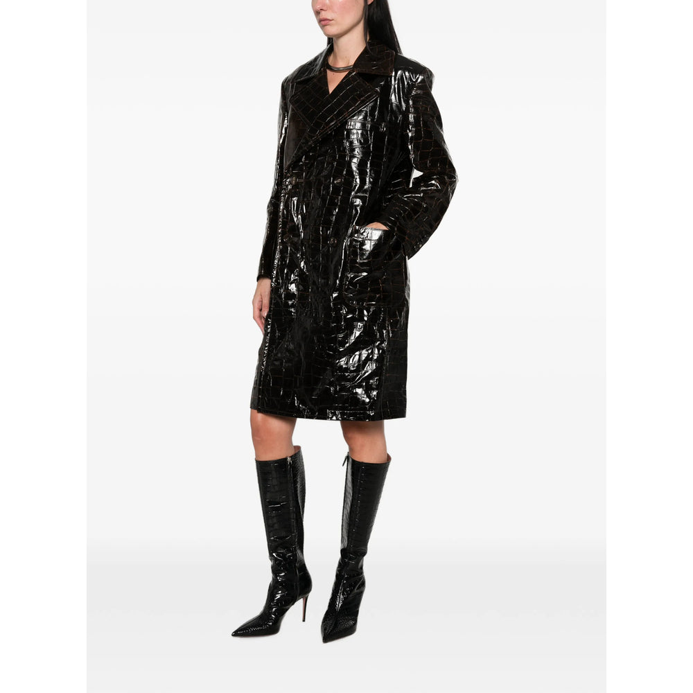 Junya Watanabe Brown Coats - Double Breasted & Peacoats Women JUNYA WATANABE