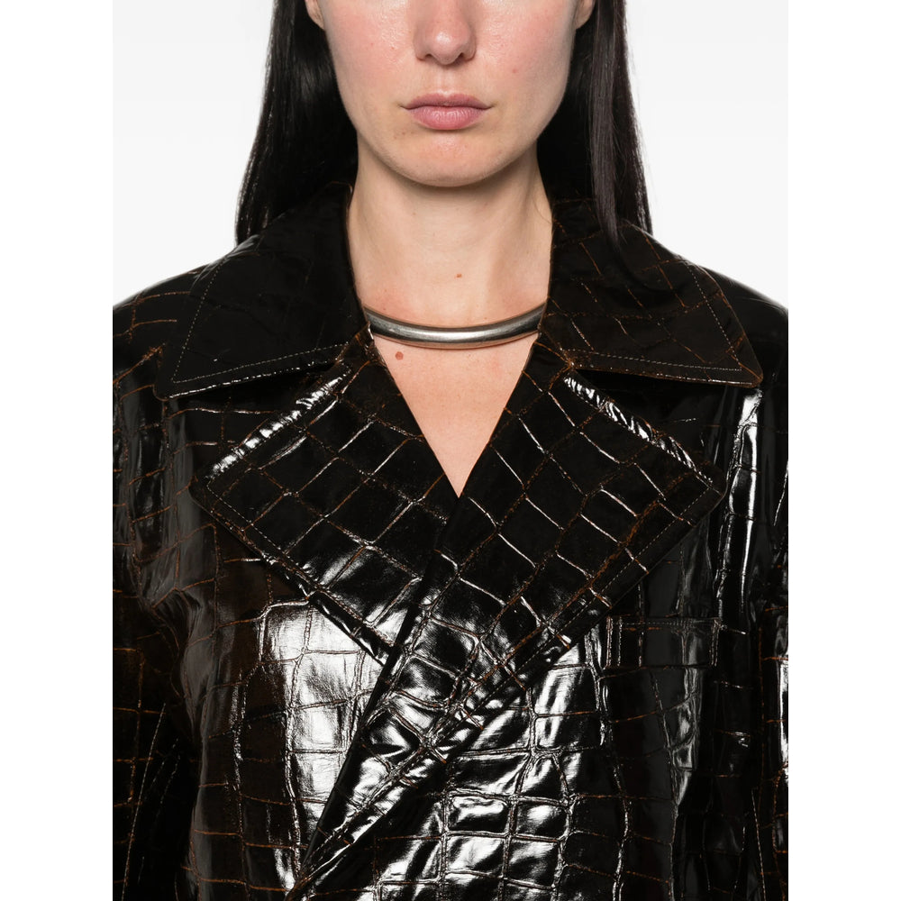 Junya Watanabe Brown Coats - Double Breasted & Peacoats Women JUNYA WATANABE