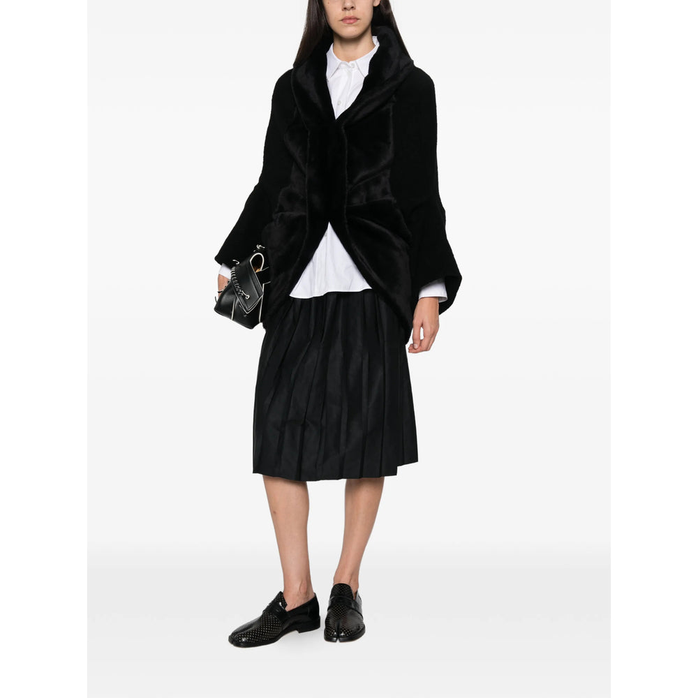Junya Watanabe Black Jackets - Faux Fur & Shearling Jackets Women JUNYA WATANABE