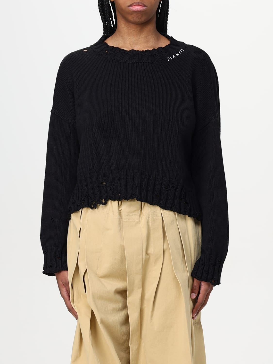 Marni  dishevelled cotton sweater MARNI