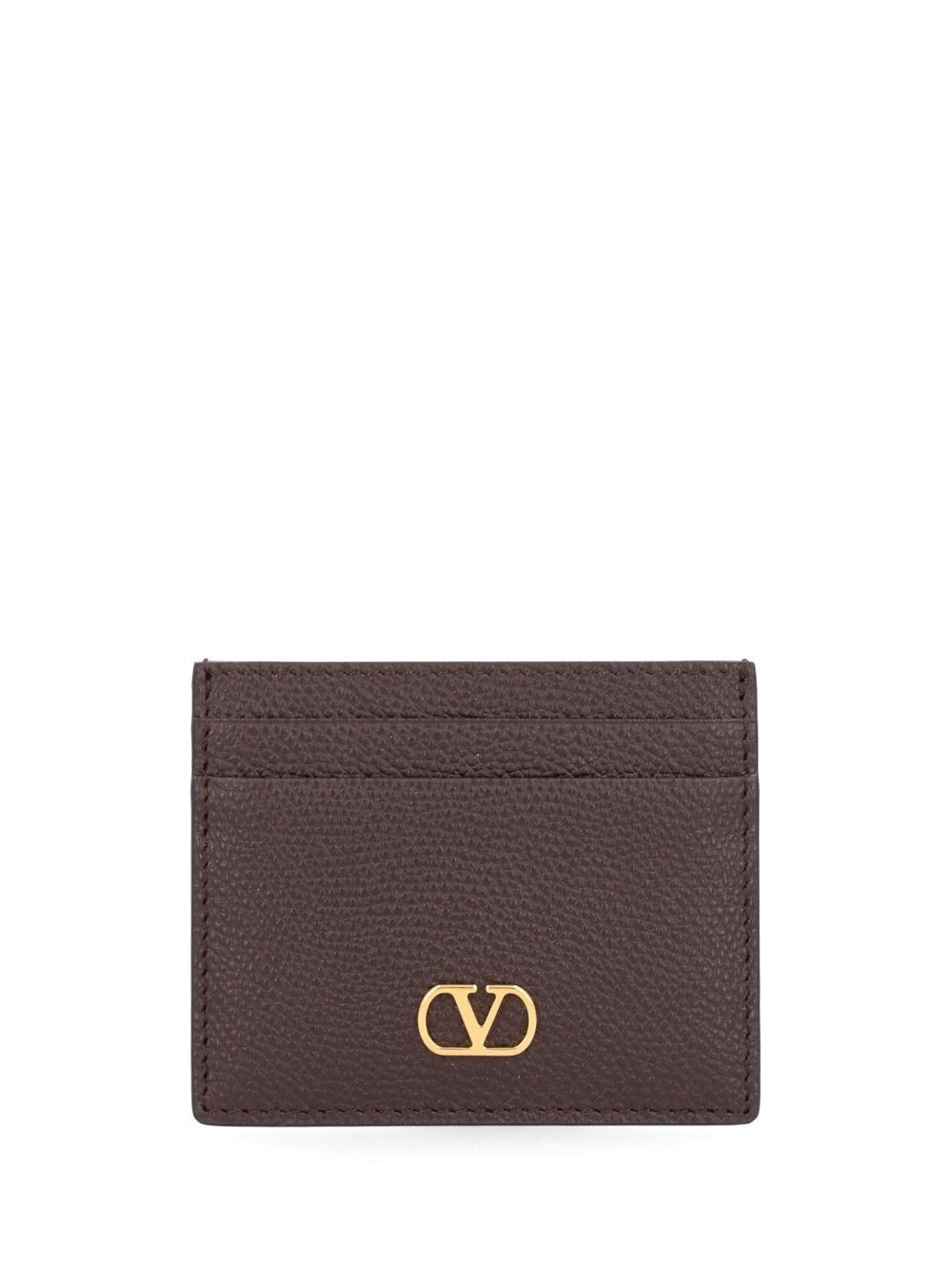 Valentino Garavani Women Vlogo Signature Leather Card Holder VALENTINO GARAVANI