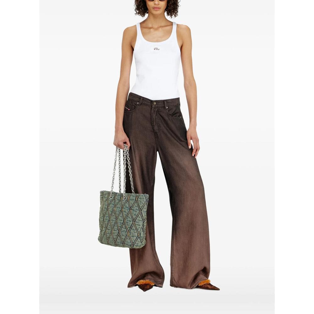 Diesel White Tops - Vests & Tank Tops Women DIESEL