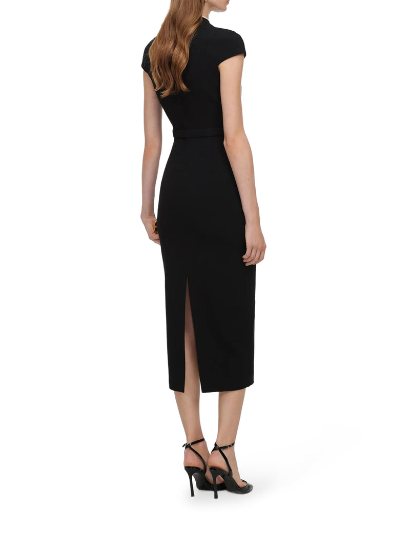 Self-Portrait Women Long Dress With Jewel Buttons And Belt SELF-PORTRAIT