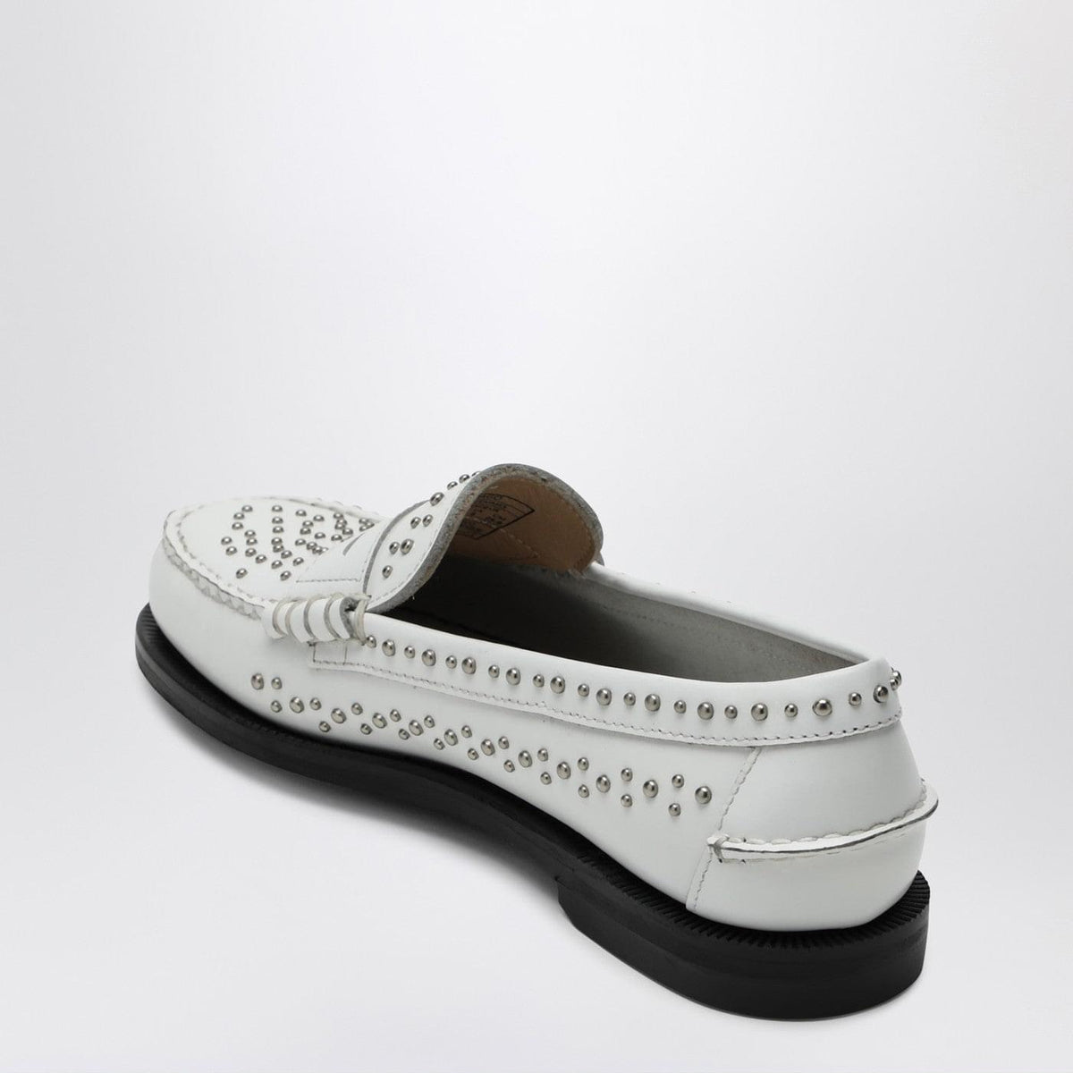 Sebago Classic Dan Loafer White With Studs Women Sebago