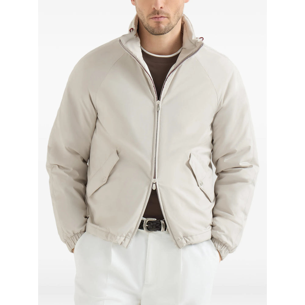 Brunello Cucinelli Neutrals Jackets - Shirt Jackets Men BRUNELLO CUCINELLI