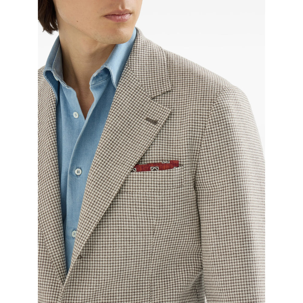 Brunello Cucinelli Neutrals Jackets - Blazers Men BRUNELLO CUCINELLI